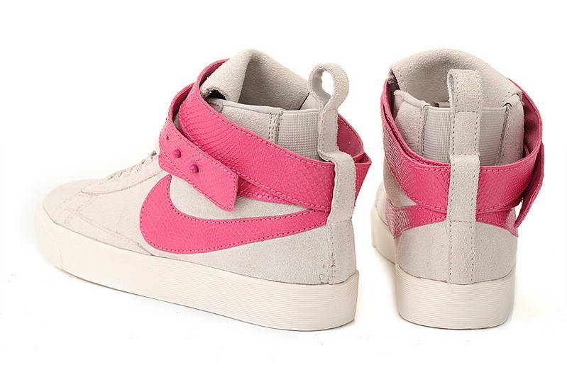 Nike Blazer autocollant Femmes chaussures blanc rose (3)